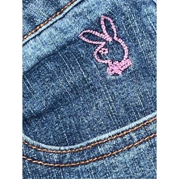 Vintage Juniors Playboy Denim Bootcut Jeans Size 7 30x32 #151 - Picture 2 of 6